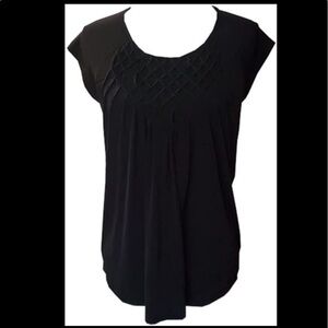 PREMISE Black cap sleeve tunic blouse - various